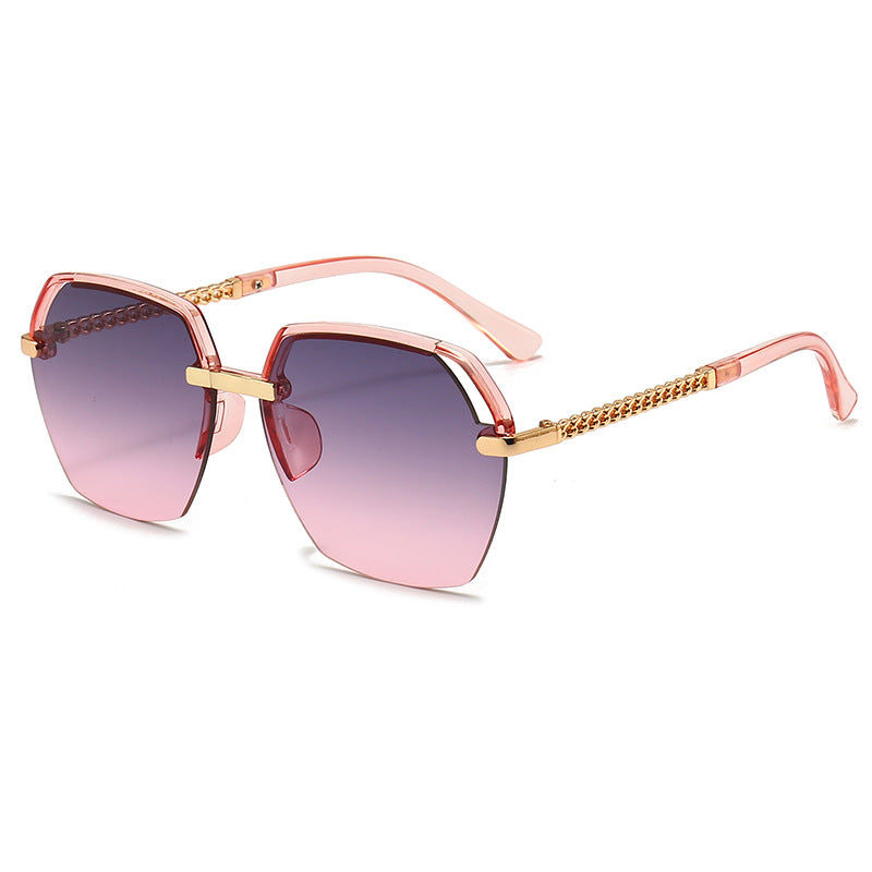 Wholesale Large Frame Metal PC Sunglasses